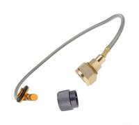 EffiFish Brass Gas Cartridge Adapter with 63cm Connecting Tube(set 2) | Connects cartridge tanks, 63cm flexible hose, leak-proof seal, brass fittings, for ideal for camping stoves
