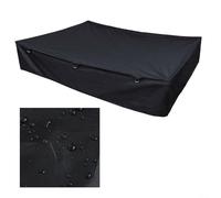 EffiFish Camper Cover Waterproof Cover Windproof Dustproof Polyester Fabric With Elastic Hems Tie Down Straps For Folding Camping 224X175x45cm