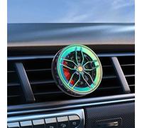 EffiFish Car Air Freshener Wheel-Shaped Vent Clip, Rotating Aromatherapy Diffuser With Sea Scent For Auto Interior Decoration(7 Color)
