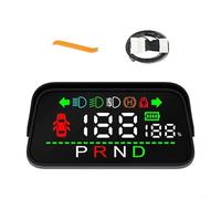 EffiFish Car Head-Up Display for Tesla Model 3/Y, Real-Time Speed & Gear Info, Plug-and-Play ABS HUD Screen, Black