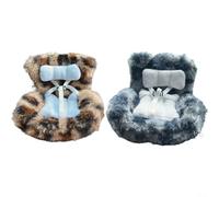 EffiFish Character Doll Car Seat 18CM, Plush Vehicle Interior Accessory With Clip For Air Vents, Safety Belt Included(A)