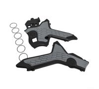 EffiFish Chassis Guard for Honda CRF300L Off-Road Use(Gray) | for durable polymer construction, mud and rain shield, closes hollow frame areas, enhances bike look