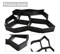 EffiFish Concrete Moulds Garden Paving Moulds Plastic Concrete Stone Path DIY Path Walks Maker Moulds Reusable Pavement Moulds Square Garden Tools
