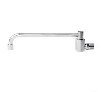 EffiFish Copper Kitchen Sink Faucet,Wall Mounted Rotatable Spout Single Handle Swing Tap Water Control Valve for Commercial Restaurant 25Cm(25cm)