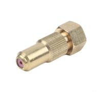 EffiFish Copper Spray Nozzle with 4 Sizes for Adjustable Water Flow, For Ideal for Garden Irrigation, Car Wash and Farm Cleaning Tasks(0.8 Hole)