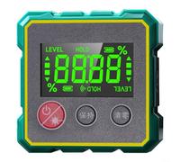 EffiFish Digital Inclinometer 360° with ±0.1° Accuracy, 5-Side Magnetic Base & USB Rechargeable for Construction