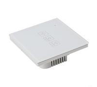 EffiFish Dimmer Switch, Smart Touch Dimming Switch With Tempered Glass Panel For Home Lighting Control, 86X86mm White Modern Design