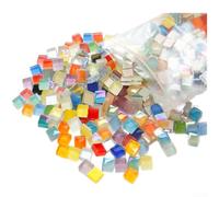 EffiFish DIY for mosaic for tile Kit 200g 1x1cm Glass for Art Projects(A) | 200g mixed colors, 1x1cm precision , real glass material, ideal for diy art, vibrant finish