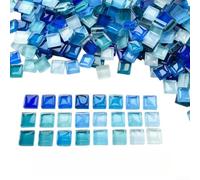 EffiFish DIY for mosaic for tile Kit 200g 1x1cm Glass for Art Projects(C) | 200g mixed colors, 1x1cm precision , real glass material, ideal for diy art, vibrant finish
