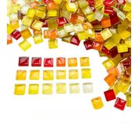 EffiFish DIY for mosaic for tile Kit 200g 1x1cm Glass for Art Projects(E) | 200g mixed colors, 1x1cm precision , real glass material, ideal for diy art, vibrant finish