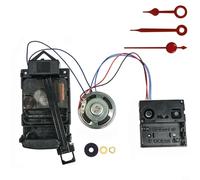 EffiFish DIY Wall Clock Pendulum Movement, Silent Quartz Mechanism with Hands and Music Chime Box for 2-7mm Panels, Plastic+Rubber Replacement Kit(B)