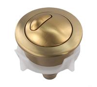 EffiFish Dual Flush Toilet Button Replacement ，Cable Operated Flush Valve Accessory For Siamp For Optima 50 Black Silver(gold)
