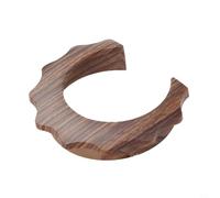 EffiFish E61 Group Head Anti-Scald Cover 58mm Insulated Rubber Gasket for Safe Handling Easy Install Black Wood(WOOD)