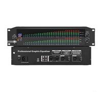 EffiFish EQ-323 Dual 31-Band Graphic Equalizer, With LCD Display And For DSP Processing For Stage, Studio, Conference, Theatre, Recording, Live Events