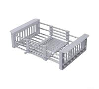 EffiFish Expandable Dish Rack Over Sink Fits 10.6-18.5 Inch(gray)