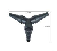 EffiFish Fish Tank Water Pump Adapter, 02F Three-Way Dedicated Splitter Water Pipe Adapter Ffectively Manage The Waters Flow(02)
