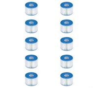 EffiFish For Intex S1 29011E Compatible Pool Filter Cartridge For Intex S1 29011E For Pure Spa Bath Tub Filtration Swimming Pools Replacement Water Cleaning108x43x74mm(10PCS)