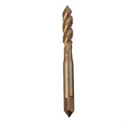 EffiFish for M35 Cobalt HSS Spiral Flute Tap Set M3-M10 Metric Right Hand Thread for Stainless Steel Hard Metal Drilling Tapping 6PCS(M6)