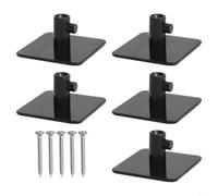 EffiFish for Pack Stand Mixer Attachment Holders, Plastic Storage Rack for Whisks and Hooks, Space Saving Kitchen Organizer with Tape or Screw Mount