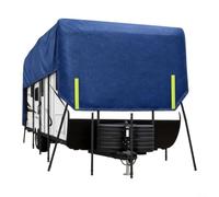 EffiFish for rv Roof Cover 28.5x10.8 ft Grid for top for Travel Trailer | Grid Fabric, 28.5x10.8ft Size, Black/navy/grey Options, Outdoor Storage For RVs, for campers, Travel Trailers