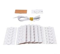 EffiFish For Smd LED Chip 3V 6V,LED TV Backlight Repair Kit,Optical Lens Filter Beads,32 65 Inch Screen Replacement(50PC 3V with 2m wire)
