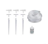 EffiFish Garden Drip Irrigation Kit Potted Plant Watering System With Regulating Valve Greenhouse Water Hose Equipment Multiple Size Options(A)