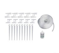 EffiFish Garden Drip Irrigation Kit Potted Plant Watering System With Regulating Valve Greenhouse Water Hose Equipment Multiple Size Options(D)