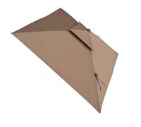EffiFish Garden for parasol 2.5m Square Patio Umbrella with Crank Handle UV Protection Water Polyester Canopy for Outdoor Dining
