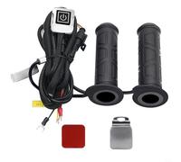 EffiFish Heated Motorcycle Grips 5 Gear Temp Control Memory Function Waterproof For 22Mm 25Mm Handlebars DC12V Black Pair