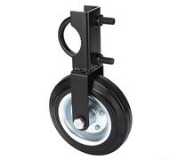 EffiFish Heavy Duty Gate Wheel Caster Wheel Solid Rubber Gate Roller With Adjustable Steel U-Bolts Fits 1-5/8 To 2 Inch Round Metal Swing Gate