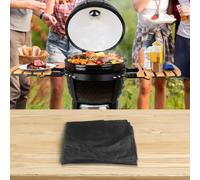 EffiFish Heavy Duty Grill Cover 58cm Windproof Straps(diameter 58CM* 77CM) | Heavy duty straps, windproof secure fit, prevents blowing off, 58cm height, for durable black fabric