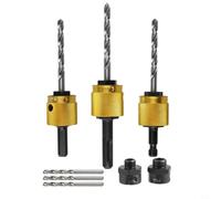 EffiFish Hex Round Shank Quick Change Drill, Extension Rod High Speed Steel for Wood Soft Metal Hole Saws(1/2 adapter)