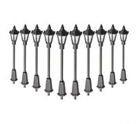 EffiFish Ho Scale Led Street Lights Model,Railway Landscape Scenery Decoration Light Post Set 3V Voltage 65-70mm Height Street Lamp