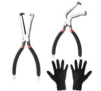 EffiFish Insulated Electrical Disconnect Pliers Set, 500°C Heat Resistant Fuel Line & Sensor Removal Tools with Anti-Slip Grip for Auto Repair(B)