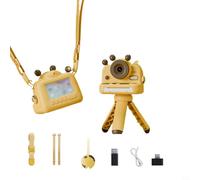EffiFish Kids Digital Camera with Printer 3 Inch Touchscreen WiFi for INSTANT Thermal Photo Portable for Boys Girls Red(Yellow)