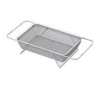 EffiFish Kitchen Sink Strainer Basket Large Metal Sieve Stainless Steel Colander Expandable Collapsible for Rice, Vegetables, Fruits and Bowls(XL)
