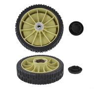 EffiFish Lawn Mower Drive Wheels Set With Drive Ratchets 8 Inch Front Rear Wheels With Hub Cover For Honda HRJ216 HRJ215 HRJ196