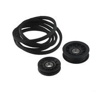 EffiFish Lawn Tractor Drive Belt Idler Pulley Set Compatible With L Series for LA Series for X Series D Series 42 48 Inch Deck