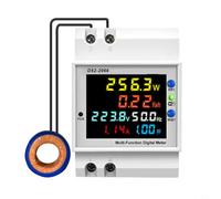 EffiFish LCD Display DIN Rail Energy Monitor Power Consumption Analyzer,WiFi Digital Electric Meter,With Remote Control Function(External type)