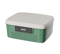 EffiFish Lockable Medicine Box 9L with Combination Lock, Leak-Proof Plastic Storage for Home Office School, Secure Organization for Medications(Green)