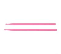 EffiFish Luminous 5A Drumsticks 1 Pair Glow In Dark Nylon Fluorescent For Stage Performance for JAZZ Electronic Drums Blue Green Pink(Pink)