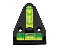 EffiFish Magnetic T-Type Bubble Level 2-Way for SPIRIT Level With Fluorescent Vial For Wall Tile Floor for CARAVAN Camping DIY Projects Black(black)