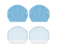 EffiFish Microfiber Mop Cloth Replacement Pads 4-Pack Compatible with BR150 BR151 Robot Vacuum Cleaner 177x109mm(4PCS)