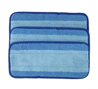 EffiFish Microfibre Reusable Mop Pads Compatible For Swiffer For WetJet and 12 Inch Spray Mops for Hardwood Laminate Tile Marble and Vinyl Floors Blue(3 PACK)