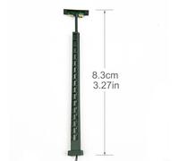 EffiFish Model Railway Lattice Mast LED Lights Metal Light Posts For Train Layout Building Landscape Decoration With Series Resistors 5Pcs