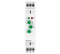 EffiFish Multifunctional Time Relay GRT6-M1 with 10 Delay Modes, 0.1s-10d For Timer, 1CO+1NO Contacts, DIN Rail Mount for Industrial Automation Easy And Quick To Use(ACDC 24V-240V)
