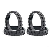 EffiFish Natural Rubber Anti Slip Replacement Wheels Compatible For Roomba Series Robot Vacuum Cleaner 2 Pack Black