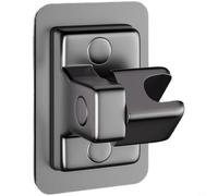 EffiFish No Drill Shower Holder ABS Adjustable 360 Rotation Strong Rack for Bathroom Wall Mount Gray
