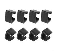 EffiFish Outdoor Sofa Clips for Rattan Furniture - Modular Sectional Connectors 4.25cm 5.25cm - Heavy Duty Wicker Chair Fasteners to Prevent Movement - Black 8pcs(5.25cm8)