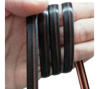 EffiFish PE Rattan Weaving Strips 30m x 8mm for Wicker Furniture Repair, Plastic Willow for DIY Patio Chair Sofa Basket Restoring(dark coffee brown)